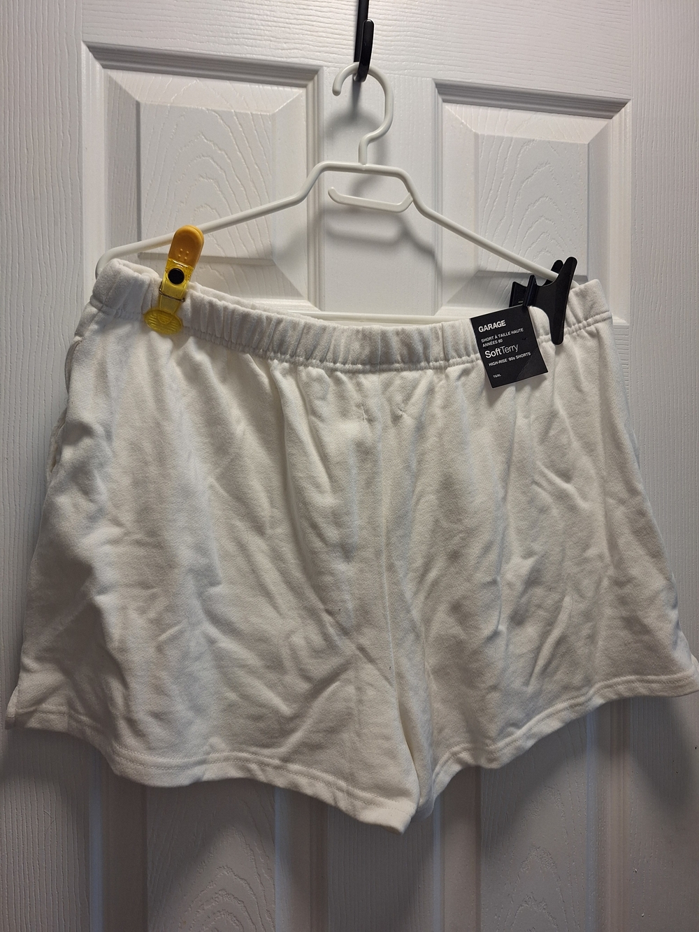 Garage White Soft Terry Women's Lounge Shorts